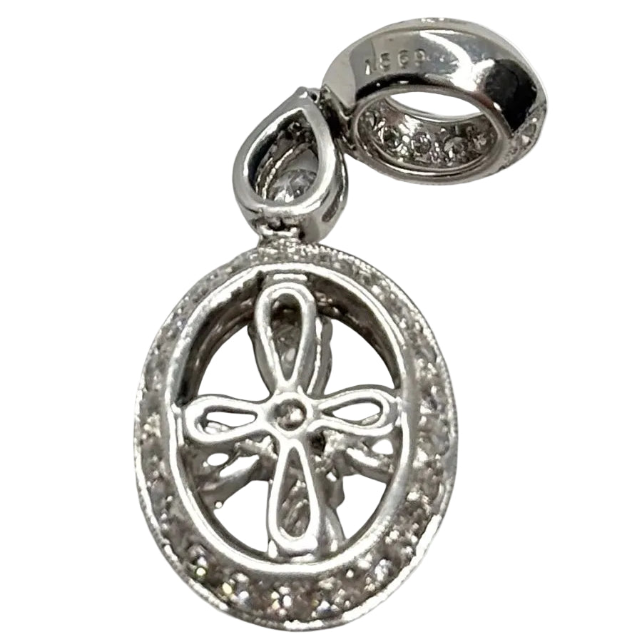 Pendentif en or blanc et diamants - Castafiore