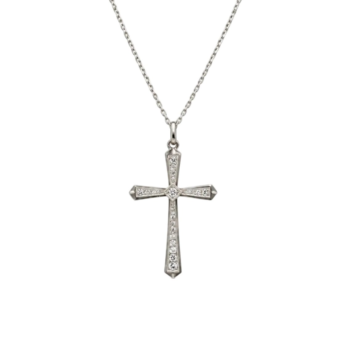 Pendentif en or blanc et diamants - Castafiore