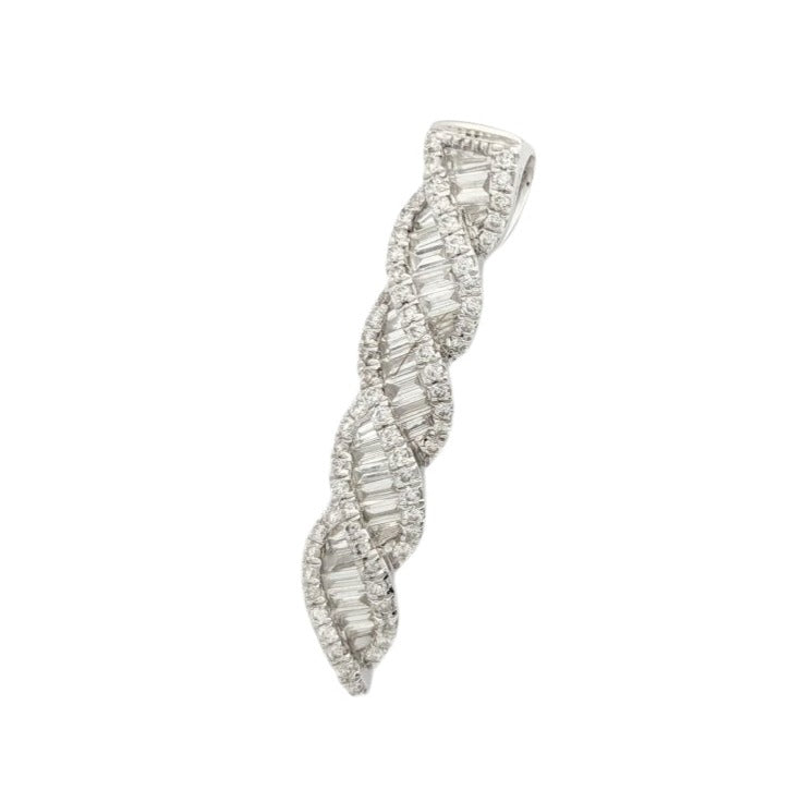 Pendentif en or blanc et diamants - Castafiore