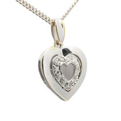 Pendentif en or blanc et diamants - Castafiore