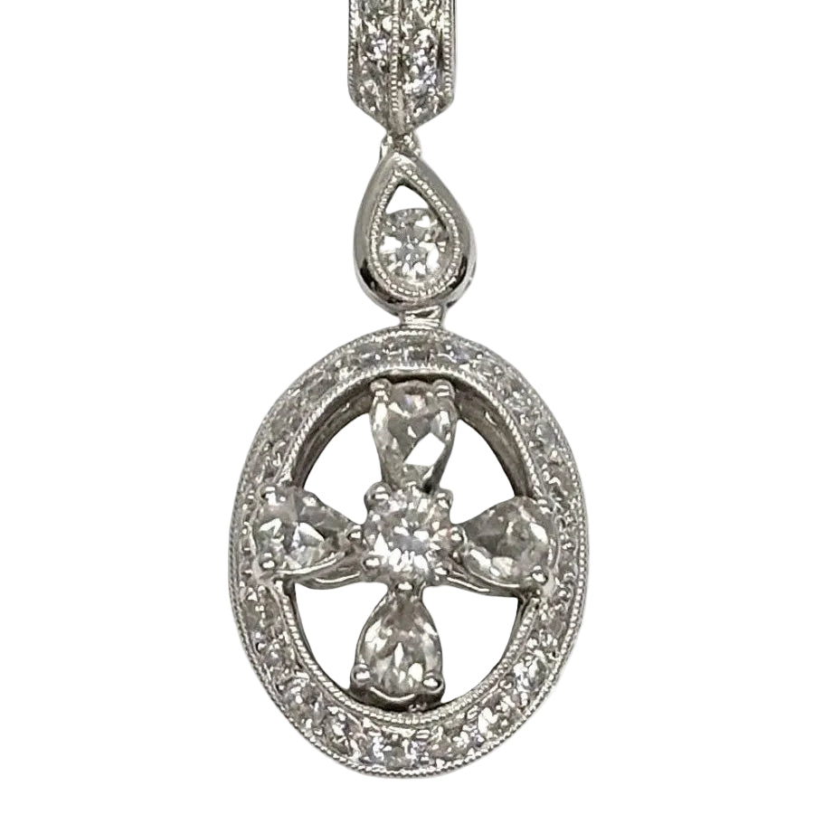 Pendentif en or blanc et diamants - Castafiore