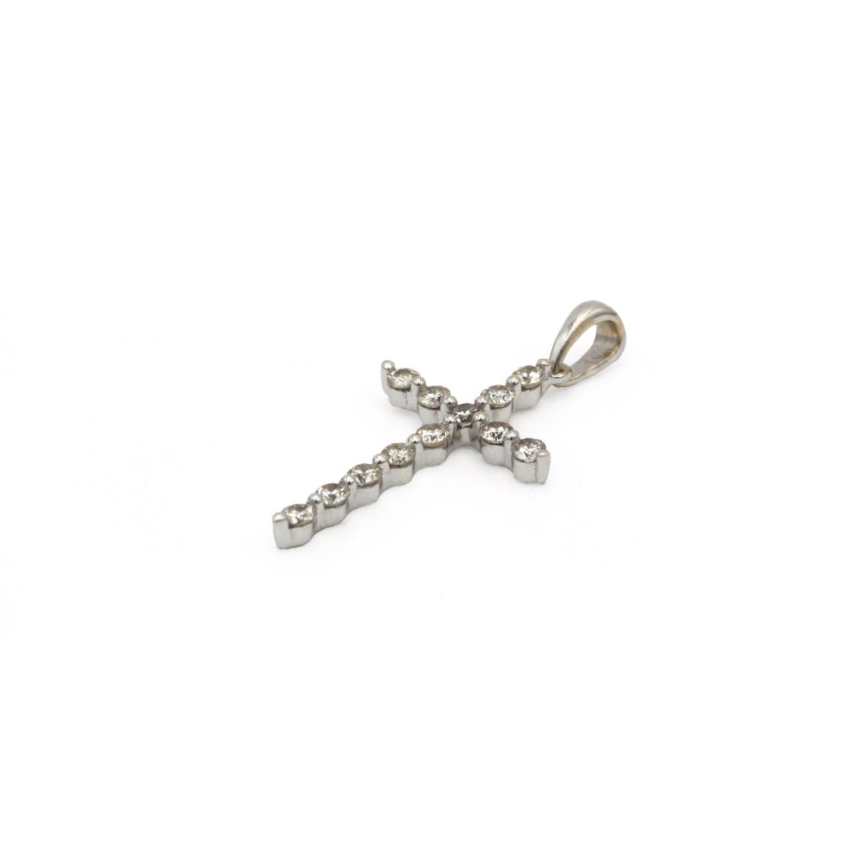 Pendentif en or blanc et diamants - Castafiore