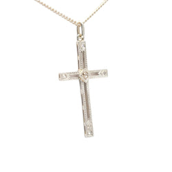 Pendentif en or blanc et diamants - Castafiore