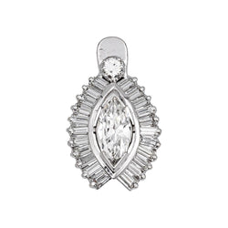 White gold pendant diamond