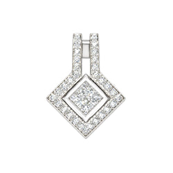 Pendentif en or blanc et diamants - Castafiore