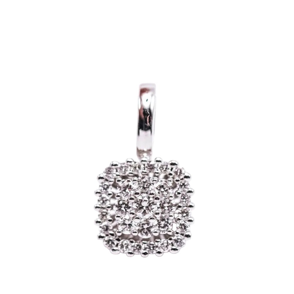 Pendentif en or blanc et diamants - Castafiore