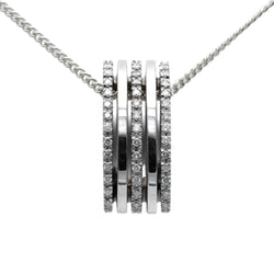 Pendentif en or blanc et diamants - Castafiore