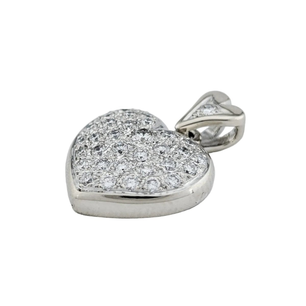 Pendentif en or blanc et diamants - Castafiore