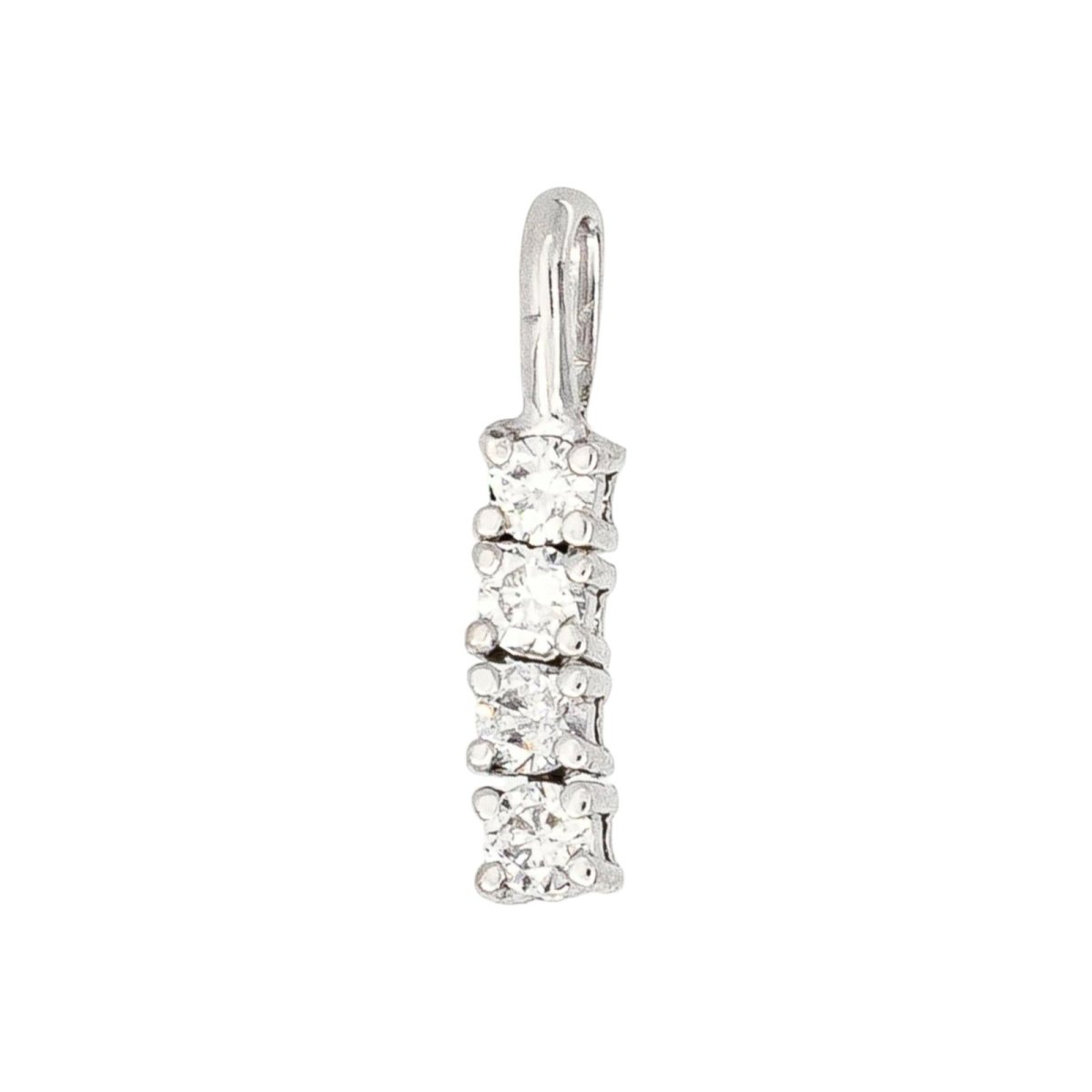 Pendentif en or blanc et diamants - Castafiore