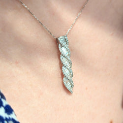 Pendentif en or blanc et diamants - Castafiore