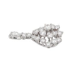 White gold pendant diamond