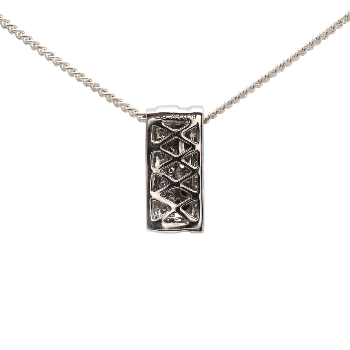 Pendentif en or blanc et diamants - Castafiore