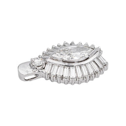 White gold pendant diamond