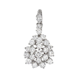 White gold pendant diamond