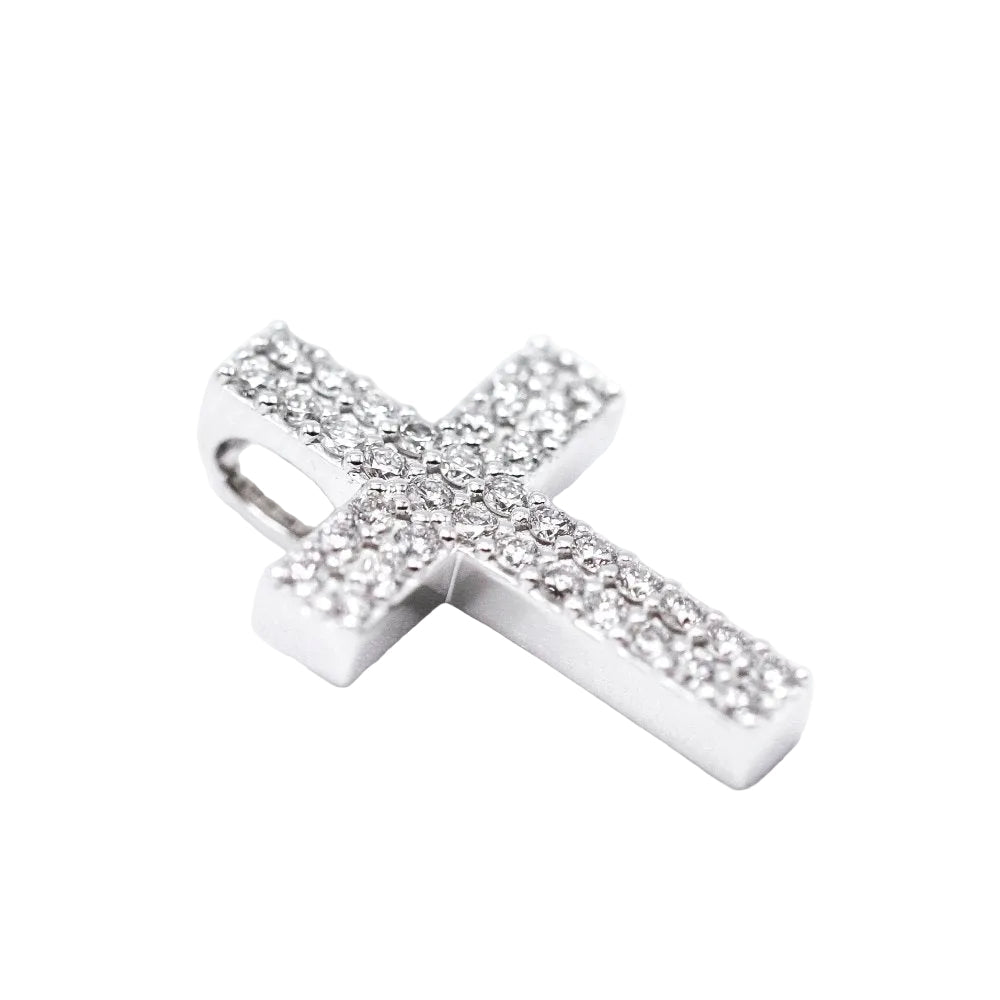 Pendentif en or blanc et diamants - Castafiore