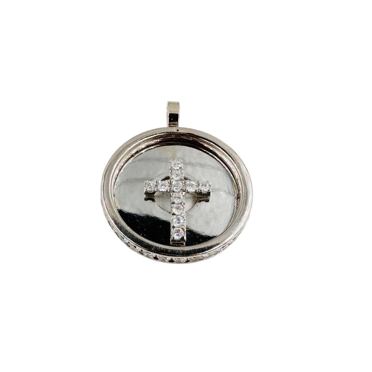 Pendentif en or blanc et diamants - Castafiore