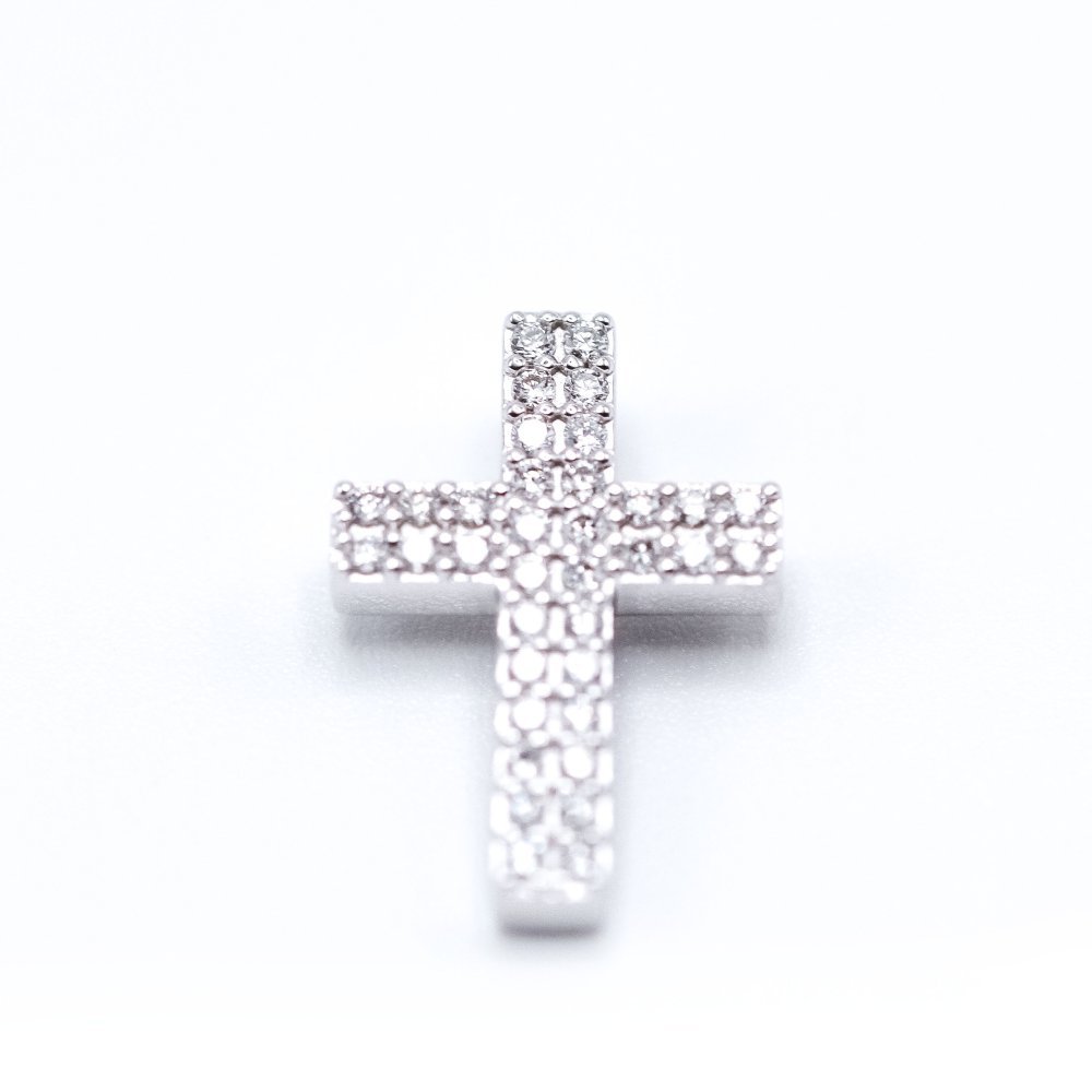 Pendentif en or blanc et diamants - Castafiore