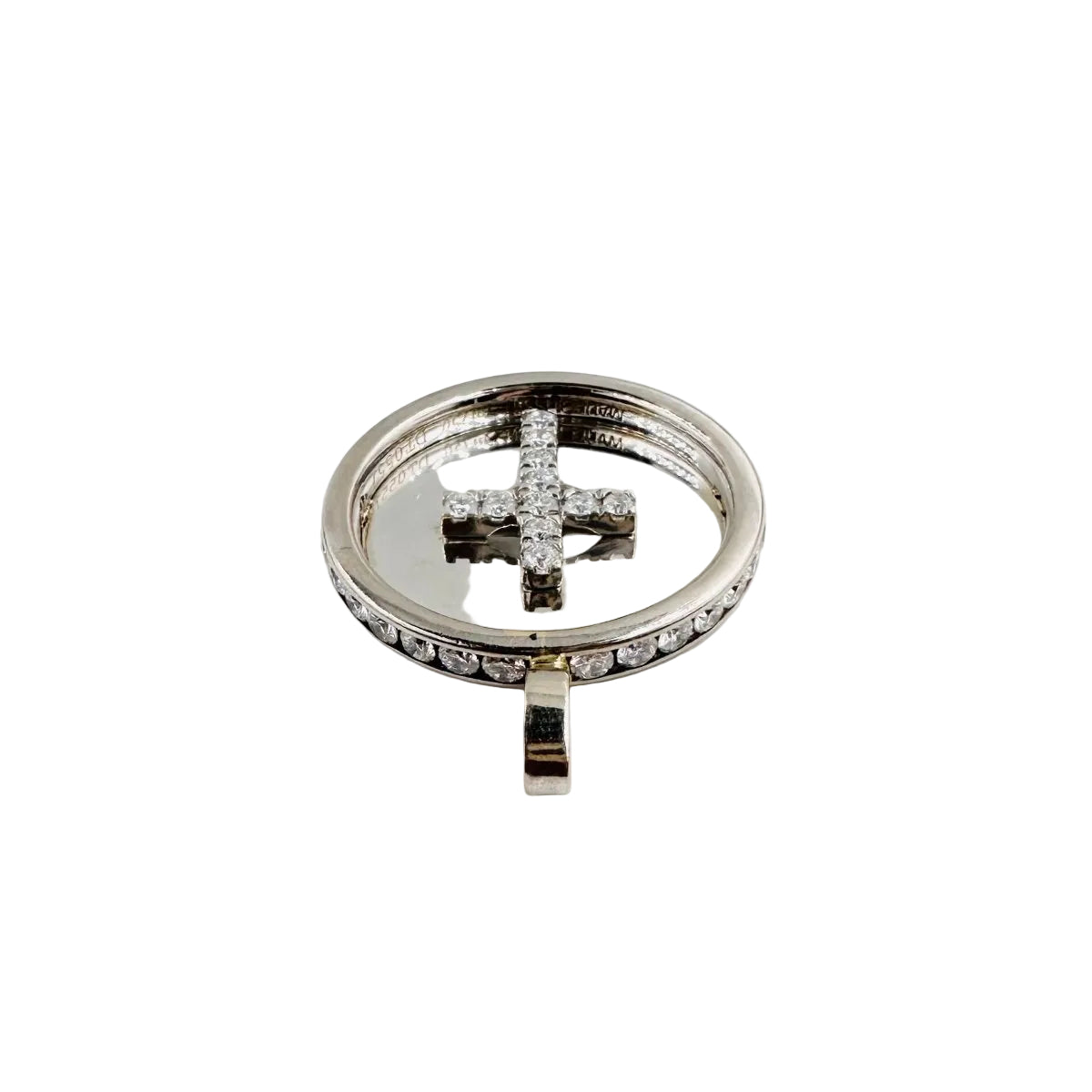 Pendentif en or blanc et diamants - Castafiore