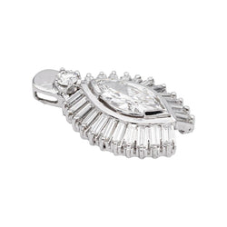 White gold pendant diamond