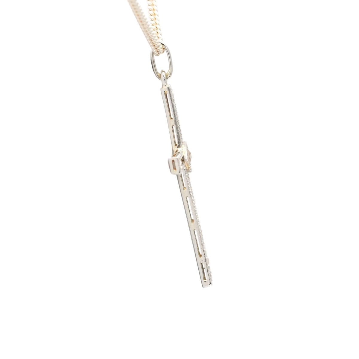 Pendentif en or blanc et diamants - Castafiore
