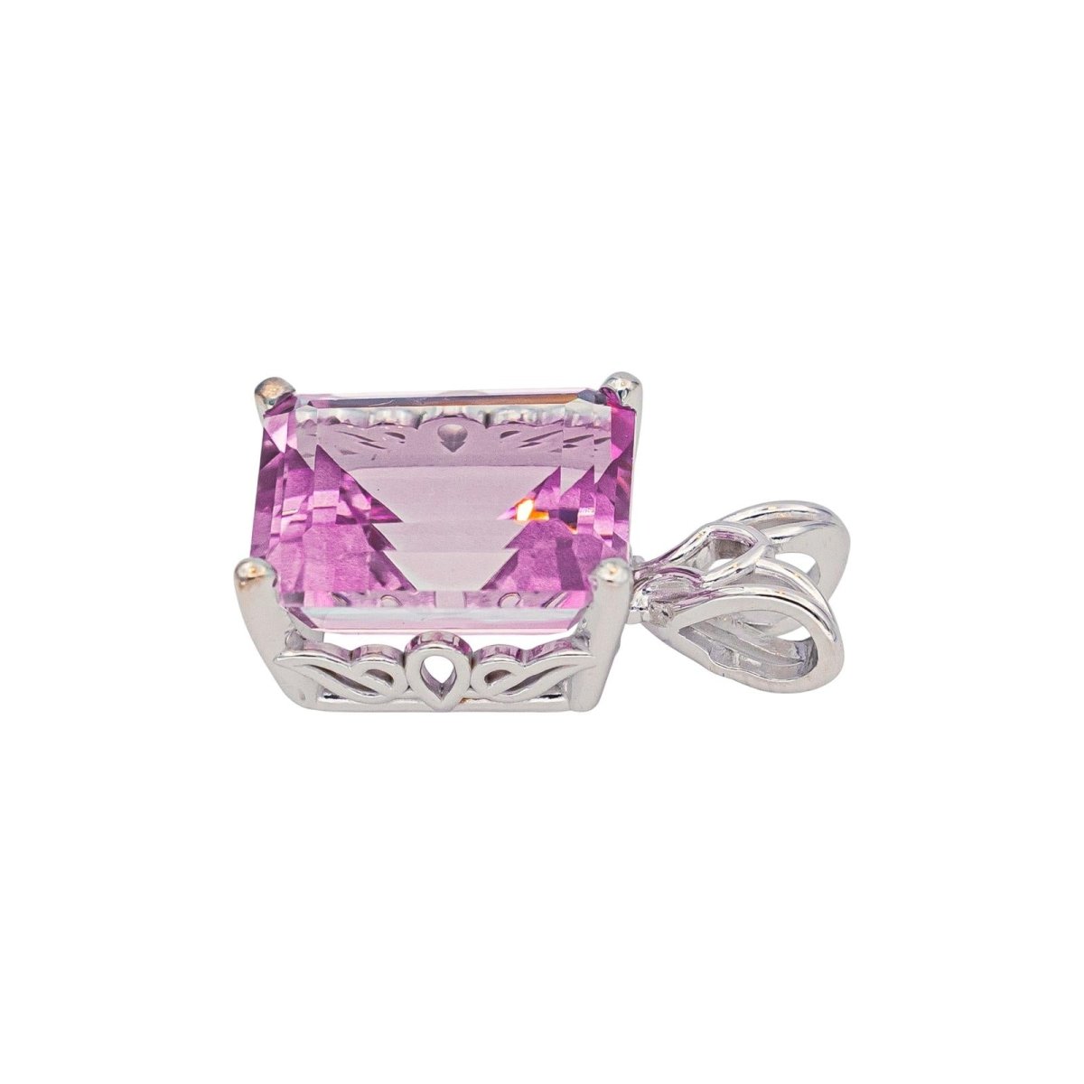 Pendentif en or blanc et tourmaline - Castafiore