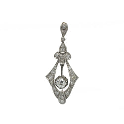 Pendentif en or blanc, platine et diamants - Castafiore