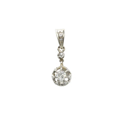 Pendentif en or blanc, platine et diamants - Castafiore