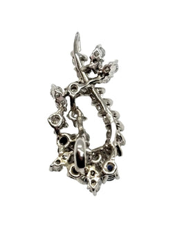 Pendentif en or blanc, saphirs et diamants - Castafiore