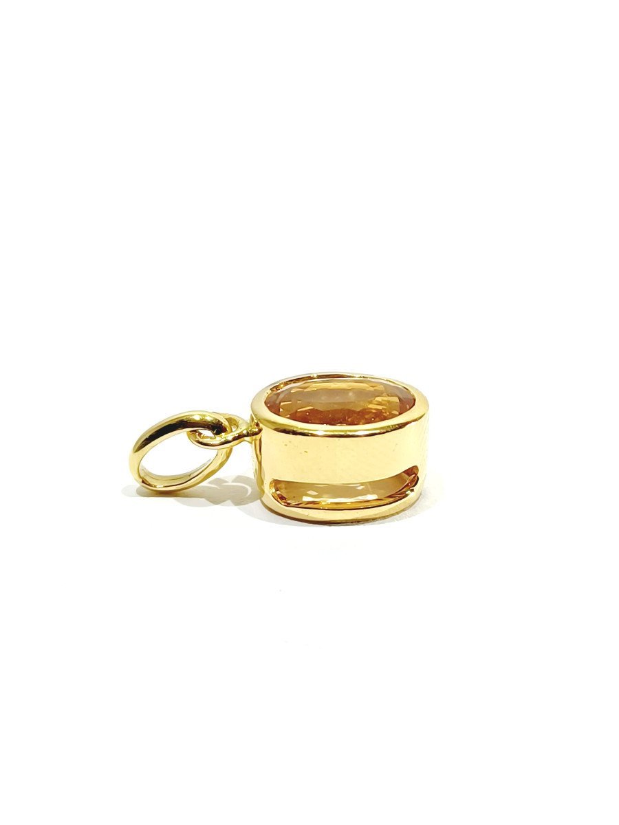 Pendentif en Or et Topaze Impérial - Castafiore