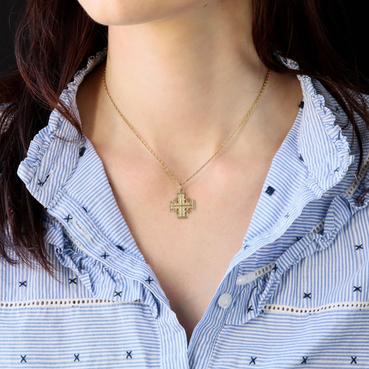 Jerusalem Cross yellow gold