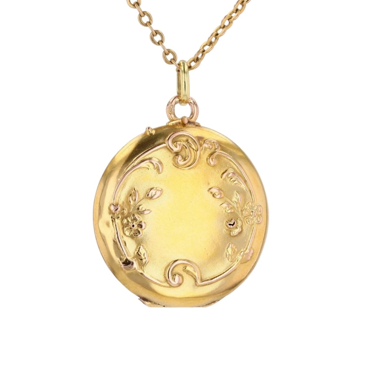 Round medallion yellow gold former