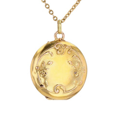 Round medallion yellow gold former