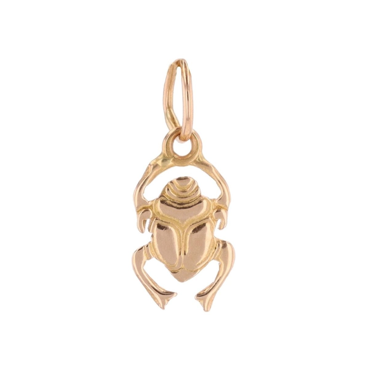 Pendant yellow gold beetle