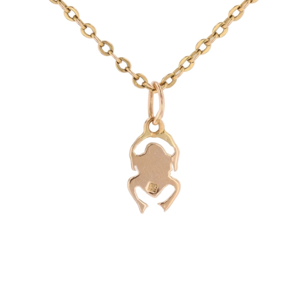 Pendant yellow gold beetle