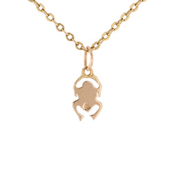 Pendant yellow gold beetle