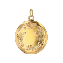 Round medallion yellow gold former
