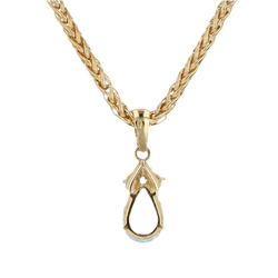 Pendentif en or jaune, aigue - marine et diamants - Castafiore