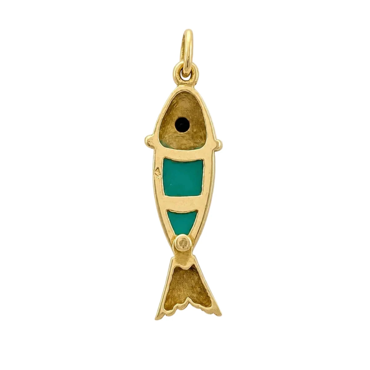 Pendentif en or jaune, calcédoine et onyx - Castafiore
