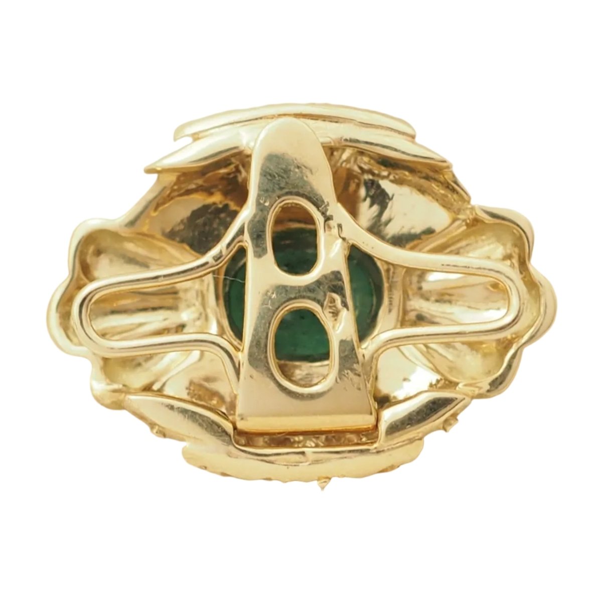 Pendentif en or jaune, émeraude et diamants - Castafiore