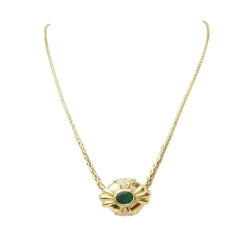 Pendentif en or jaune, émeraude et diamants - Castafiore