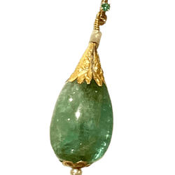 Pendentif en or jaune, émeraude et perles - Castafiore