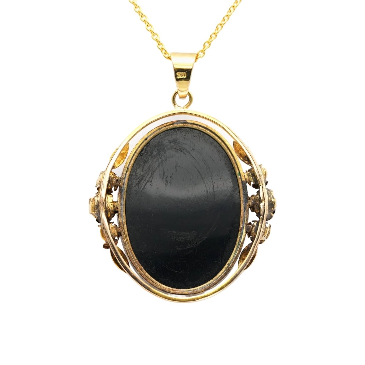 Pendentif en or jaune et agate - Castafiore