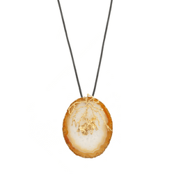 Pendentif en or jaune et agate - Castafiore