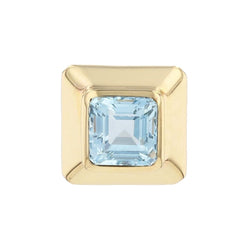 Pendentif en or jaune et aigue - marine - Castafiore