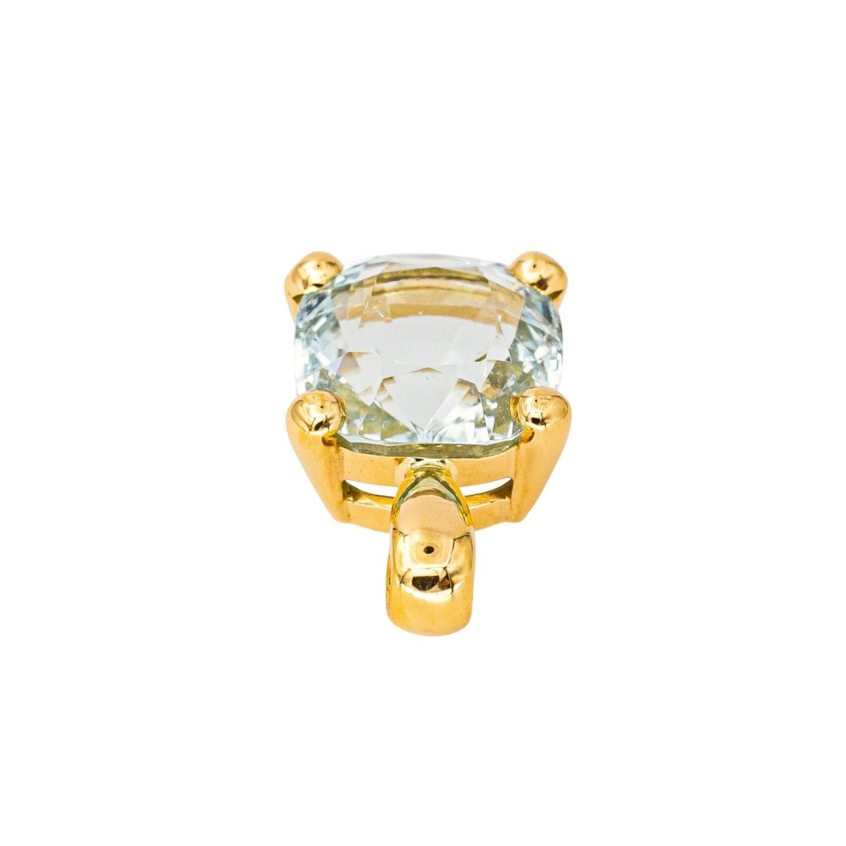 Pendentif en or jaune et aigue - marine - Castafiore
