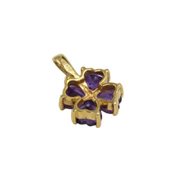 Pendentif en or jaune et améthystes - Castafiore
