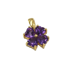 Pendentif en or jaune et améthystes - Castafiore