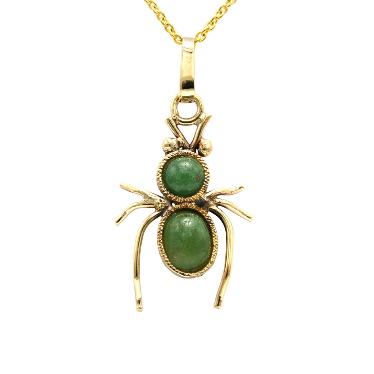 Pendentif en or jaune et aventurines - Castafiore