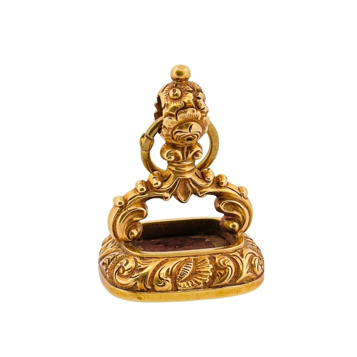 Pendentif en or jaune et cachet de blason - Castafiore