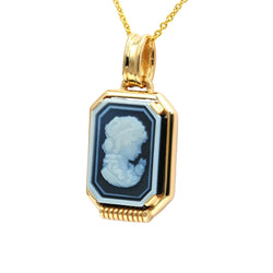 Pendentif en or jaune et camée - Castafiore